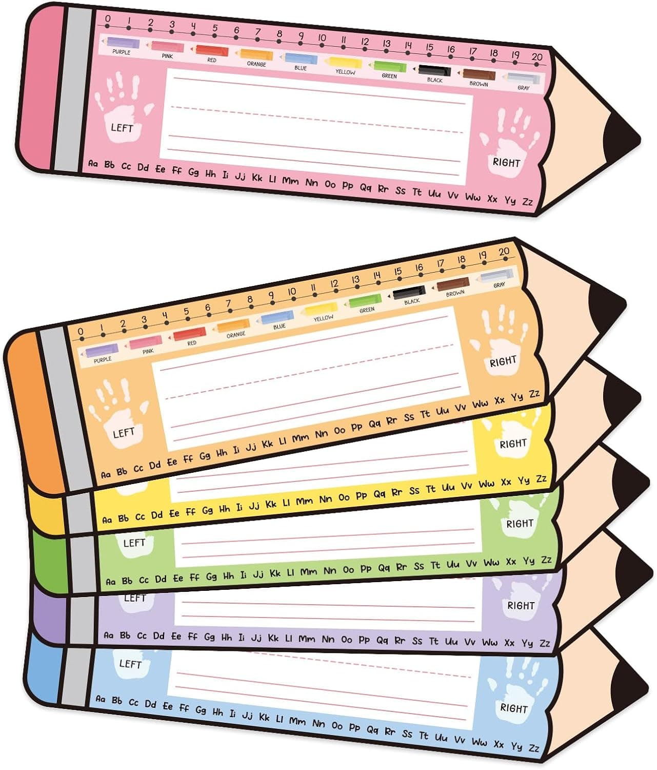 BESARME 36 PCS Desk Name Tags for Classroom Colorful Students Name Plates for Desks 14 x 3.9 Inch Preschool, 1st, 2nd & 3rd Grade Teacher Elementary Desk Labels for Student Desks Pastel Nametags