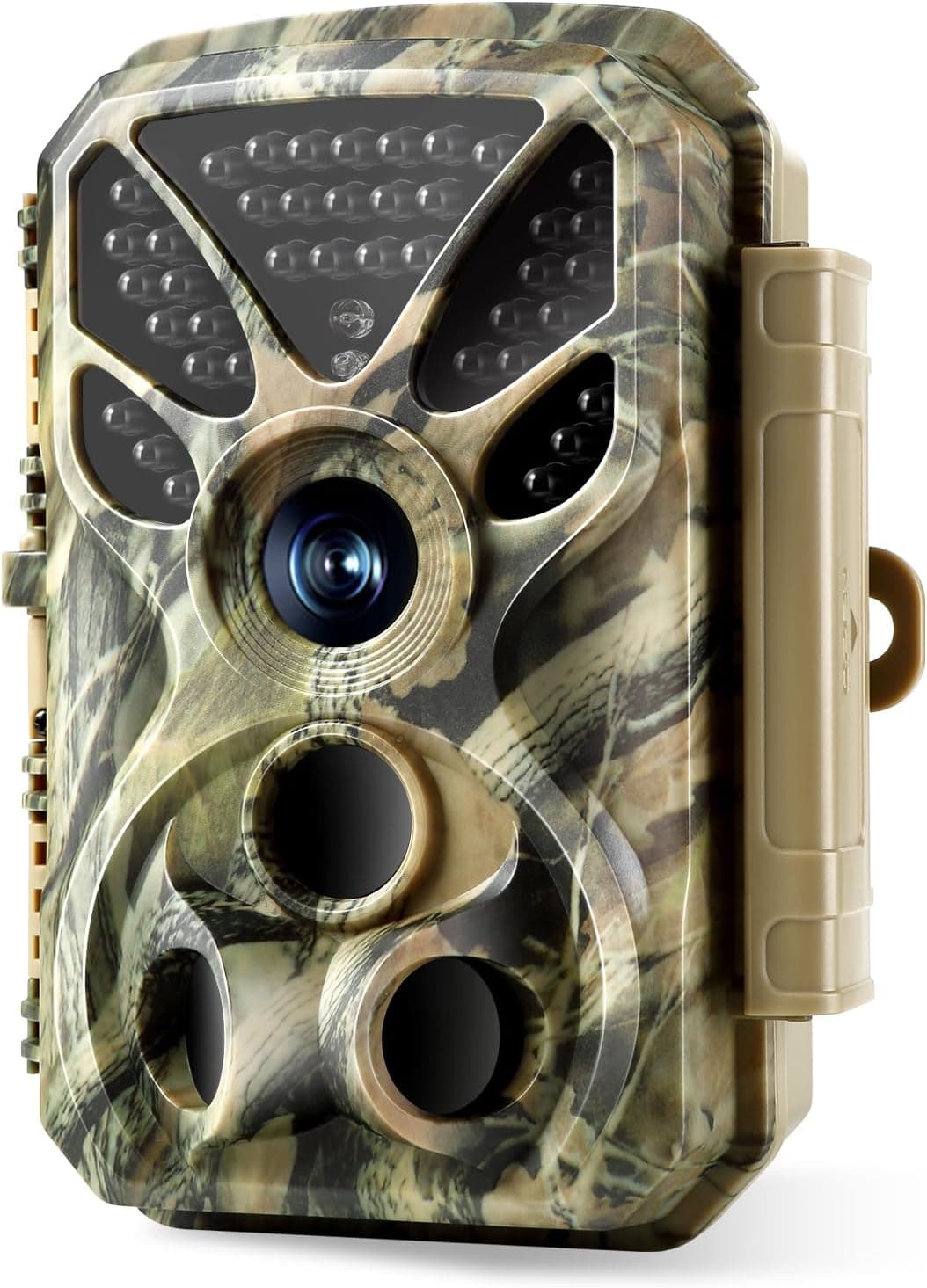 4K Hunting Camera Wildlife Cam 32MP Image & 2160P H.264 Video with Night Vision Motion Activated Password Protected & 120° Wide Angle for Detection Backyard Farm Wild Animals