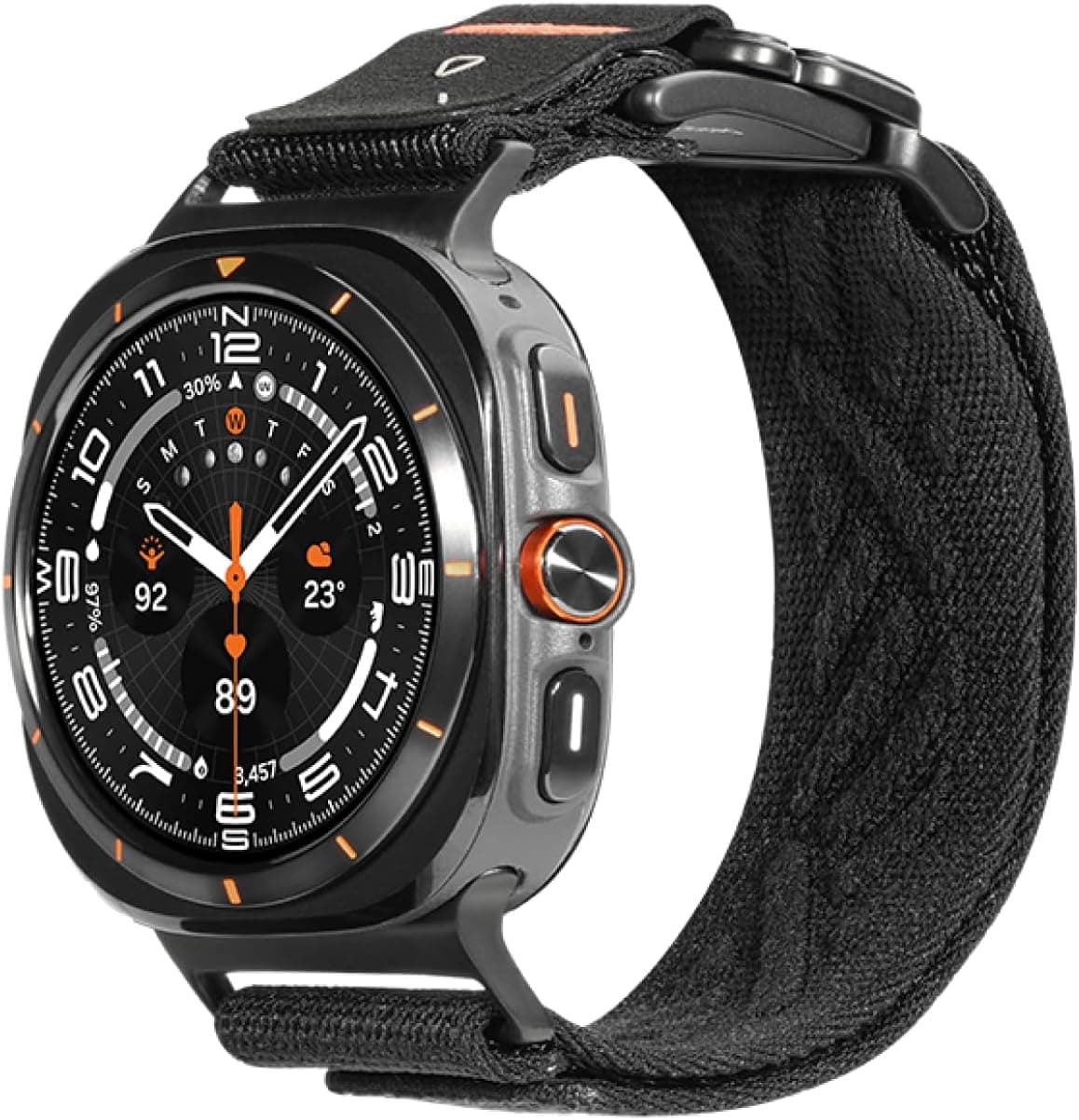 Aulumu CS03 Titanium Galaxy Watch Ultra (2025/2024) 47MM Snap Functional Buckle Band | Luxury Embossed Texture Knit | Quick-release Design | For Samsung Watch Ultra Bands 47MM
