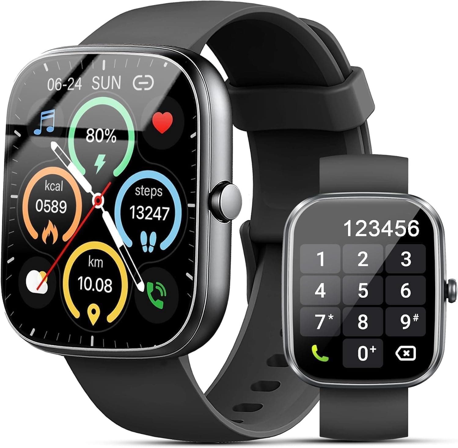Smart Watch for Men Women (Answer/Make Call), 2026 New 1.91" HD SmartWatch, Fitness Watch with 120+ Sport Modes, IP68 Waterproof, Pedometer, Heart Rate/Sleep Monitor, Activity Tracker for Android iOS