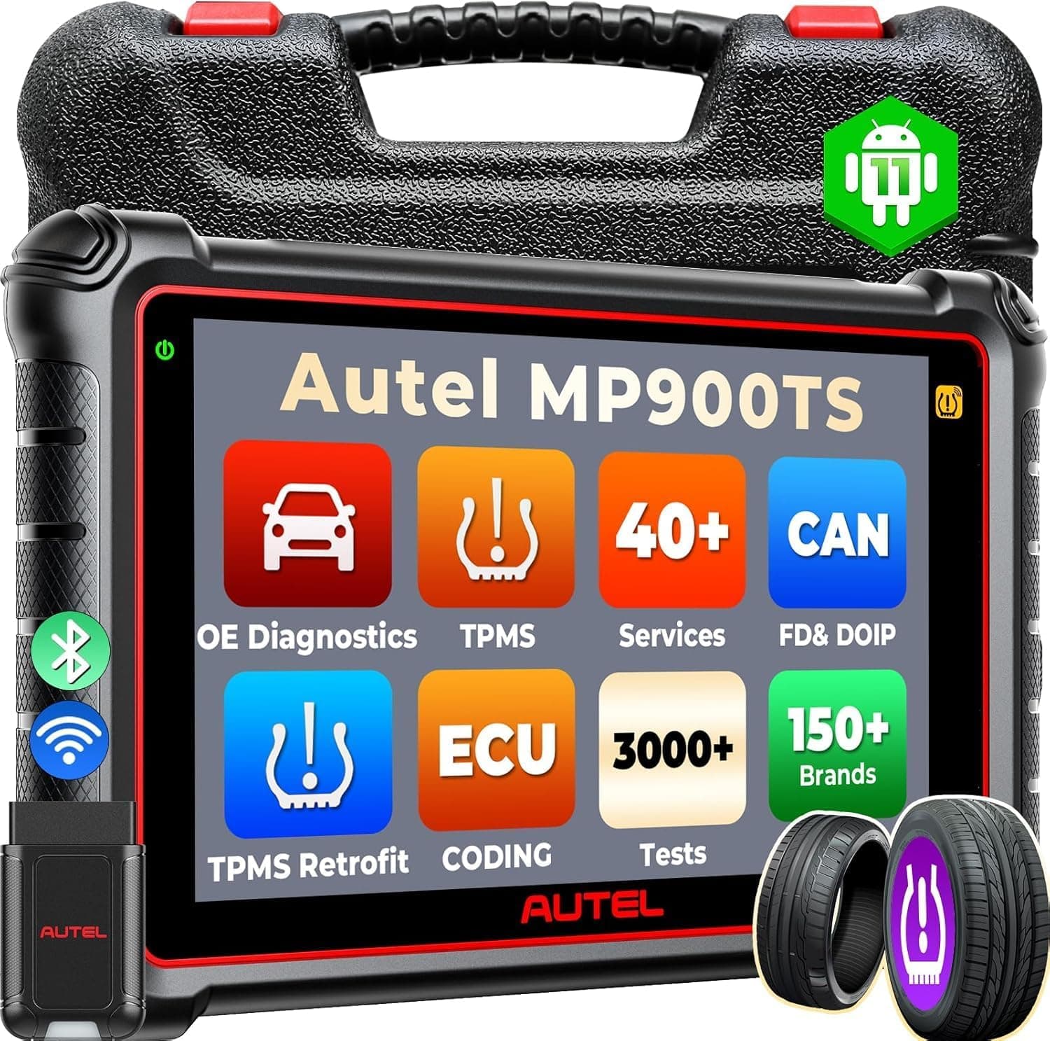 Autel Scanner MaxiPRO MP900TS, 2026 8in MP900-TS Top TPMS as MS906 Pro-TS, Up of MaxiSYS MS906 PRO MS906TS MK900TS, Advanced Function 40+ Service, Bidirectional Scan Tool, Aut0 Scan 2.0 CAN FD&DOIP