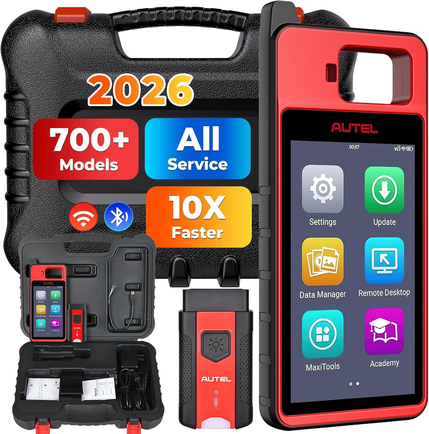 Autel MaxilM KM100 OBD2 Diagnostic Scanner, 2026 Lite of IM508S IM608 PRO II with Lifetime Free Update, Compatible with 95% Cars, VCI V200 Wireless Diagnostic, Scan Tool for Home Mechanics & DIYers